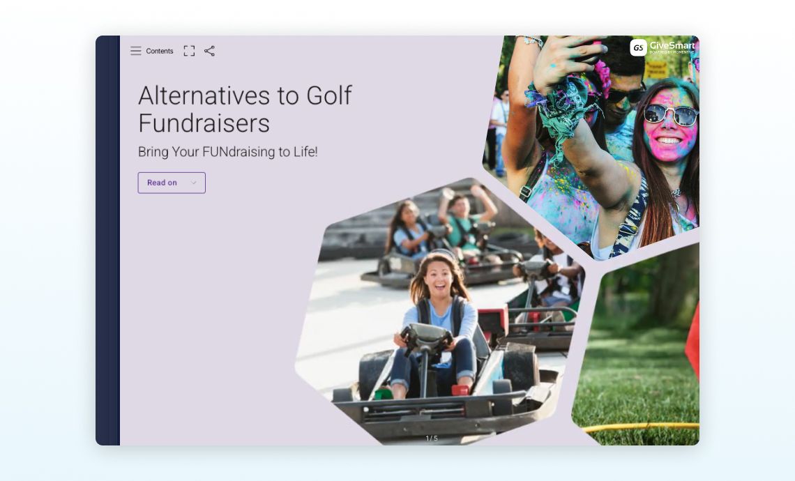 Alternatives to Golf Fundraising 