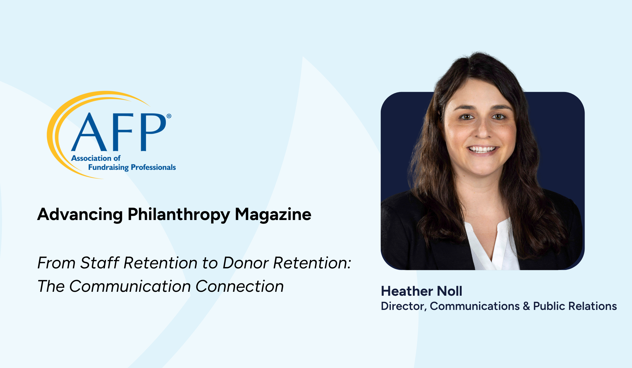 From Staff Retention to Donor Retention: The Communication Connection