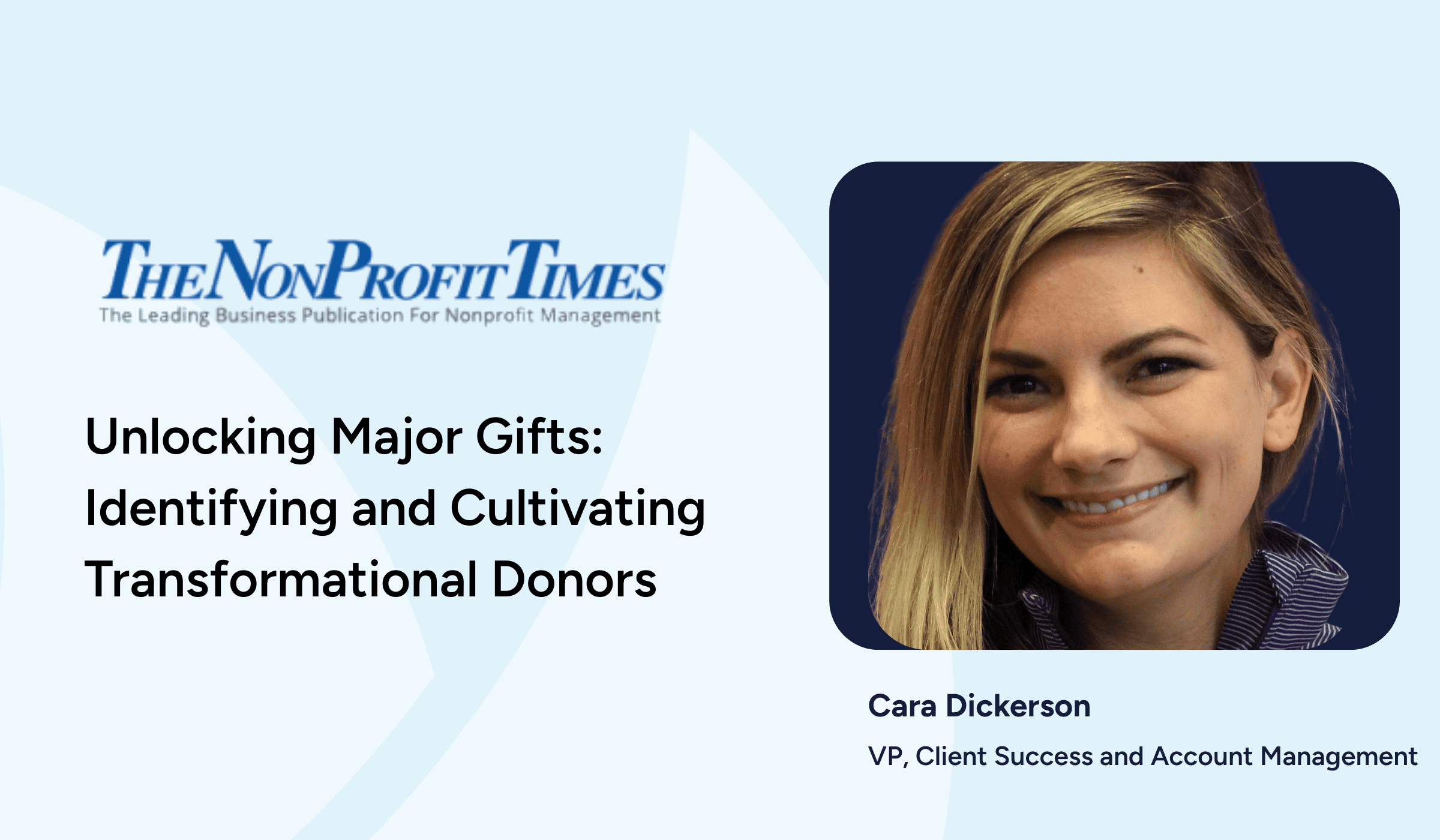Unlocking Major Gifts: Identifying and Cultivating Transformational Donors