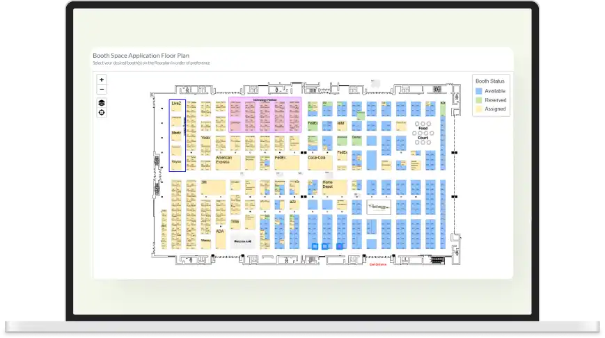 floor plan diagram screen