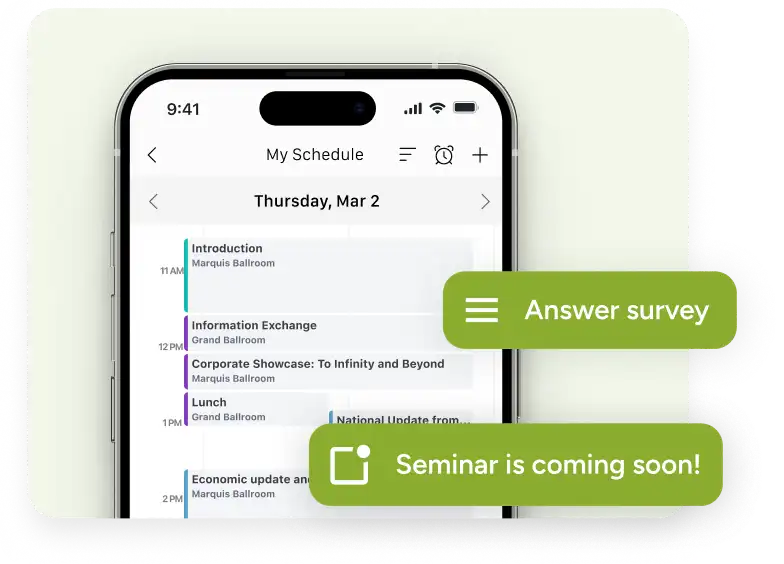 mobile app for an event