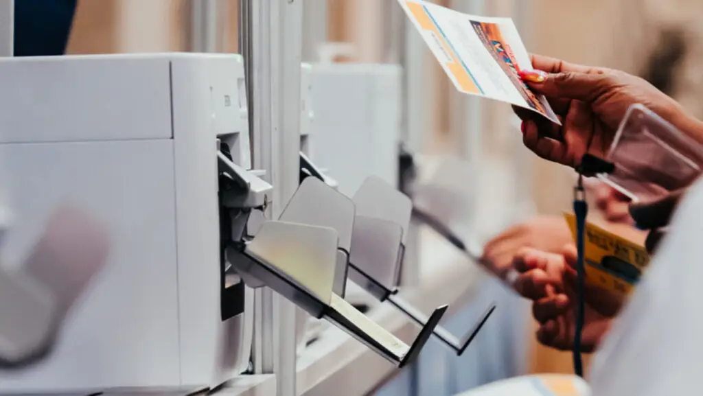 Event check-in and badge printing software by Momentive Software for fast, seamless attendee registration.