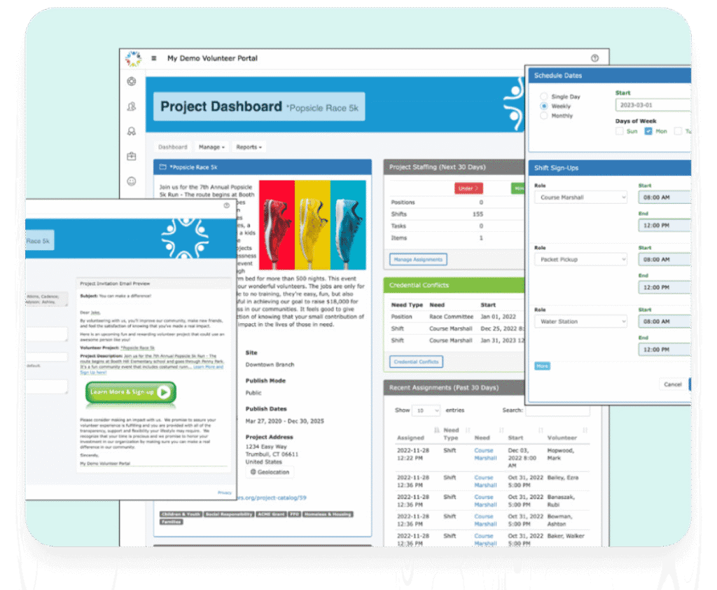 Simple Volunteer Registration & Database Software