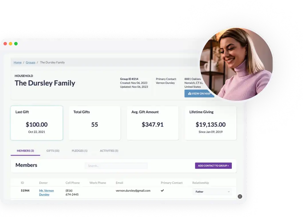 donor profile
