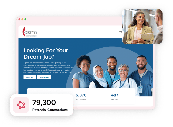 Careers screen and statistic examples
