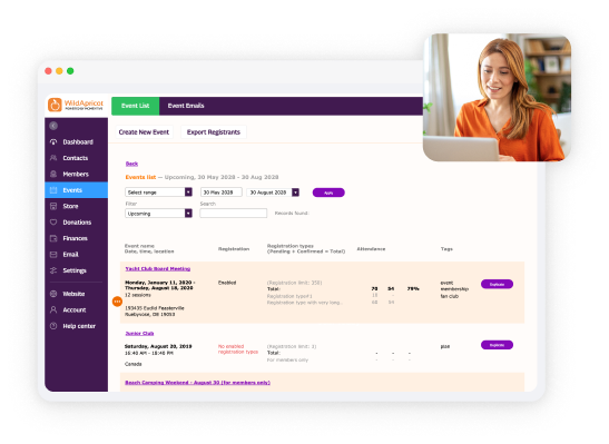 WildApricot Product Page Hero Image