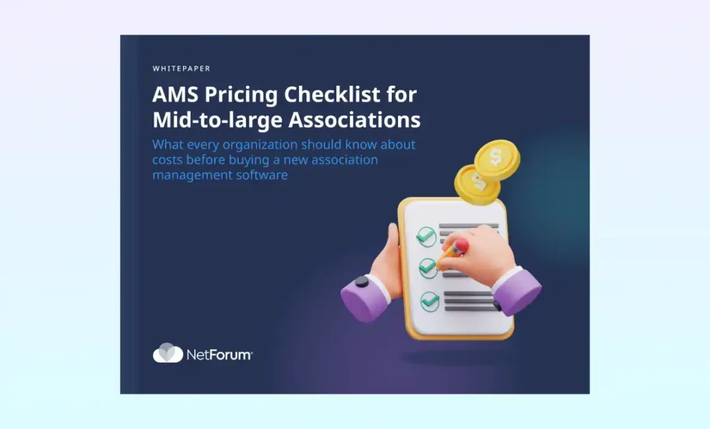 AMS Pricing Checklist for Mid-to-Large Associations