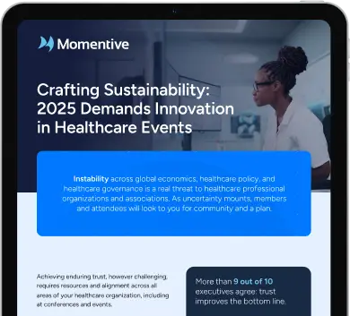 infographic screen for Crafting sustainability: 2025 demands innovation in healthcare 