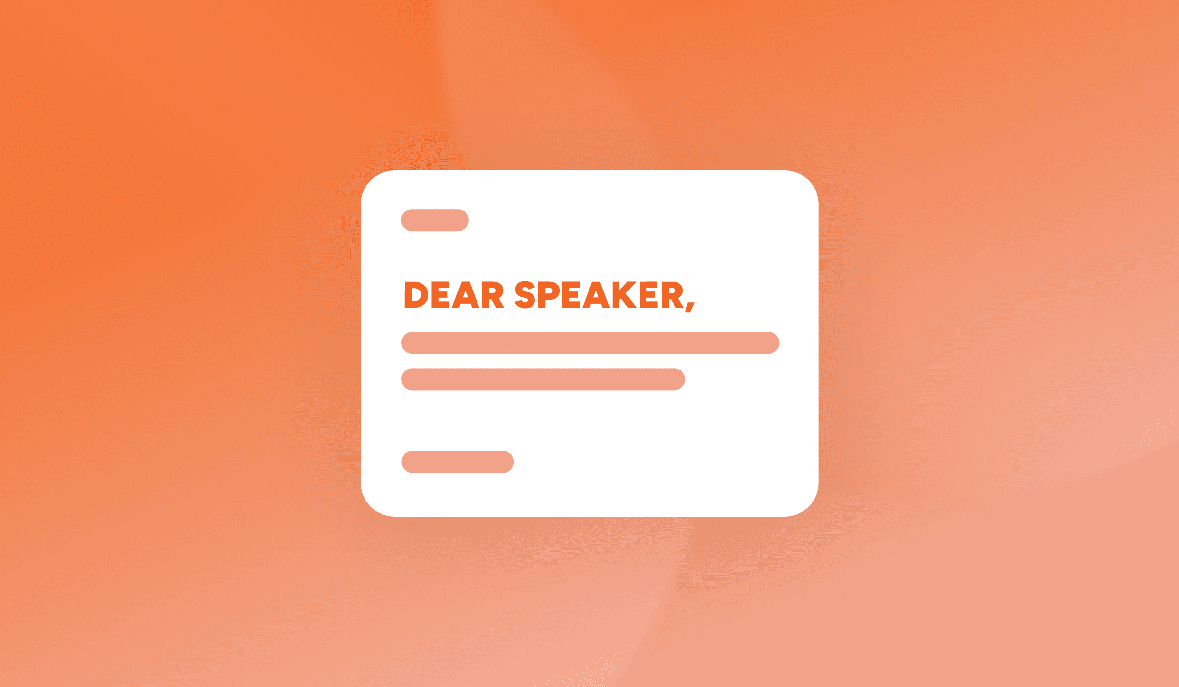 Speaker Invitation Letter for Panelists and Special Guests