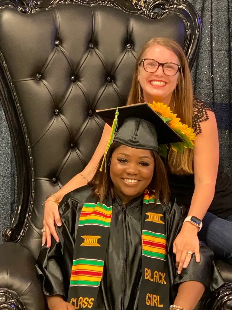 Tirrah Switzer with her little sister from Big Brothers Big Sisters.