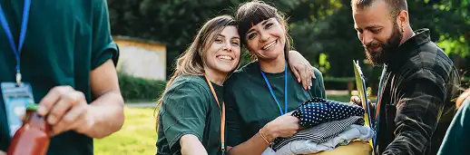 colleagues at a nonprofit